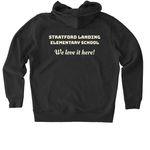 We LOVE Stratford Landing ES, a Dark Heather Grey Stanley/Stella Unisex Cultivator 2.0 Zip Up Pullover Hoodie (back-view)