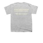 We LOVE Stratford Landing ES, a Sport Grey Youth Unisex Tee (back-view)