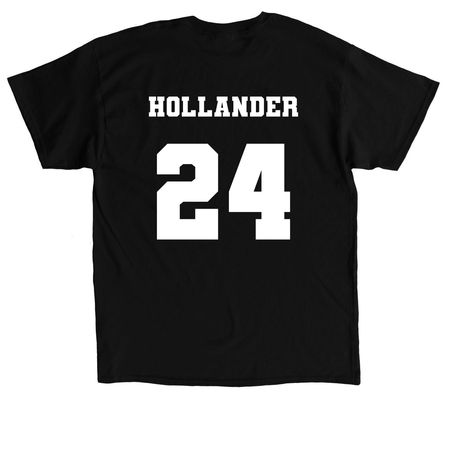 metros team shirt, a Black Classic Unisex Tee (back-view)