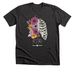Floral Ribs Tee, a Dark Grey Heather Premium Unisex Tee
