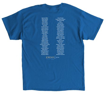 Never Give Up Warrior - (September Edition), a Royal Classic Unisex Tee (back-view)