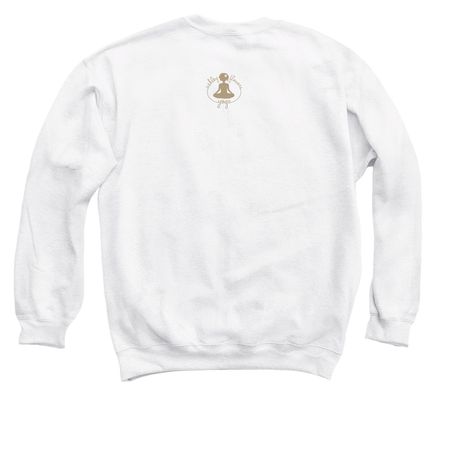 Maine Yogis&nbsp;??, a White Crewneck Sweatshirt (back-view)