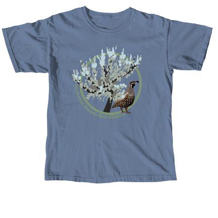 NNBA California Quail Shirts, a Blue Jean Comfort Colors Unisex Tee
