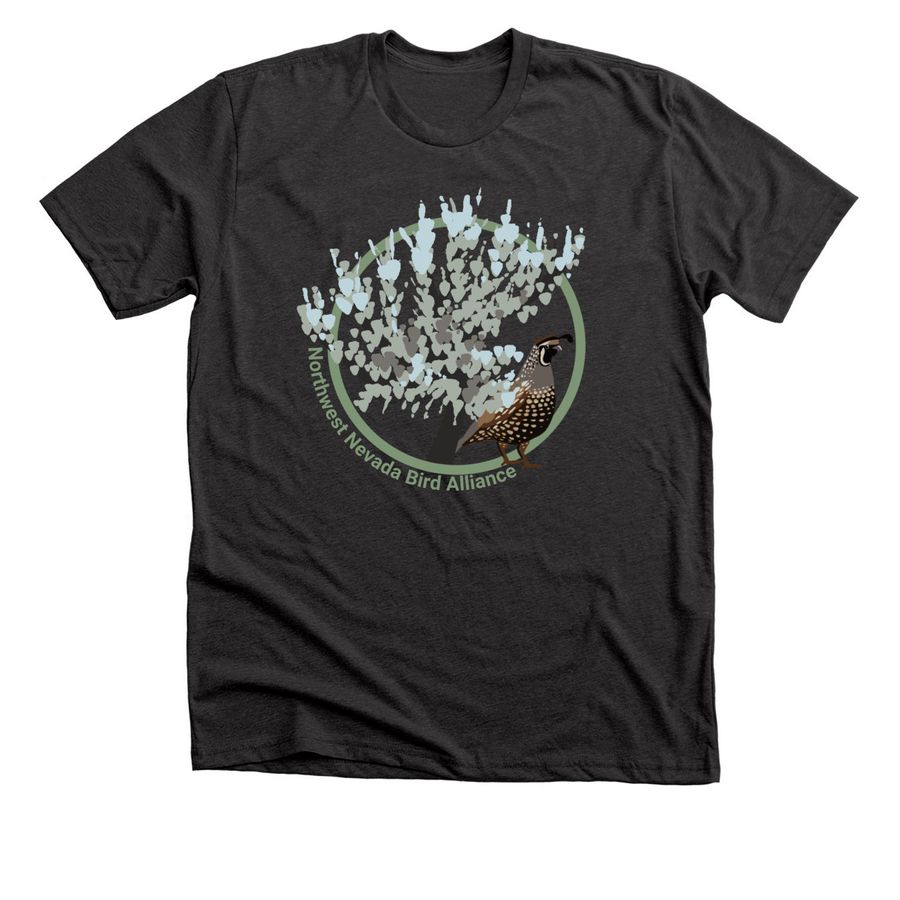 NNBA California Quail Shirts, a Dark Grey Heather Premium Unisex Tee