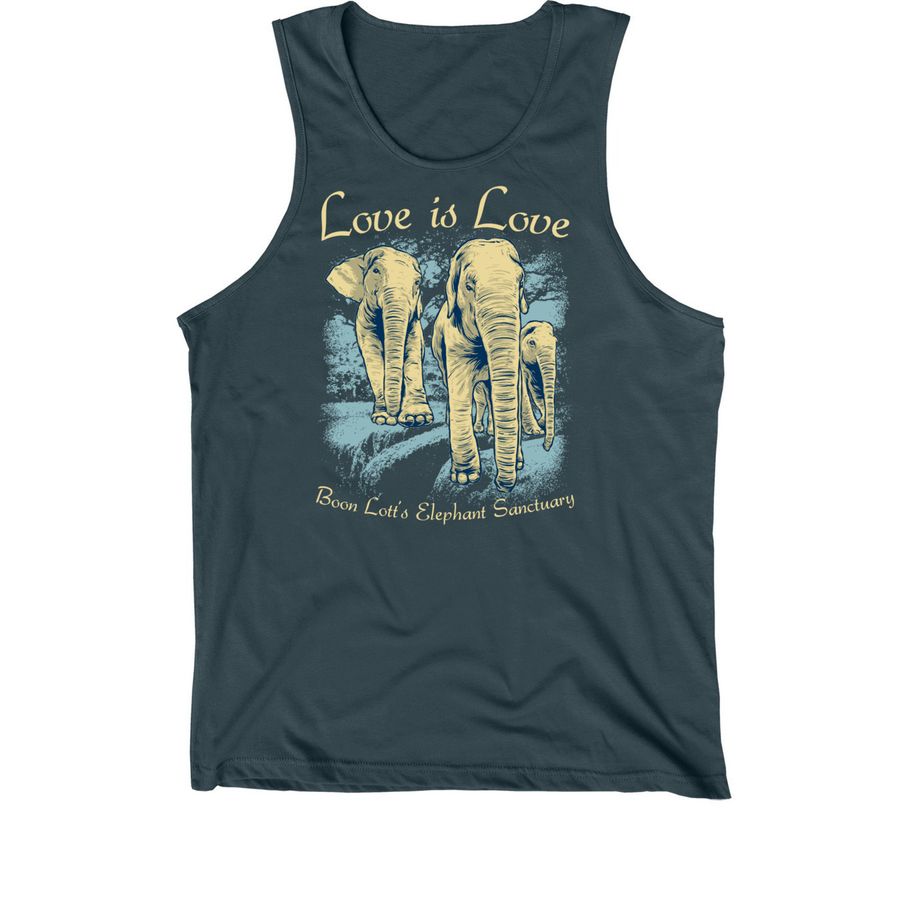 Gossip Girls - Love is Love, a Dark Grey Premium Cotton Tank