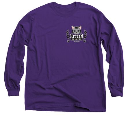 Buy A Shirt. &nbsp;Send a QT Kitten to College!, a Purple Classic Long Sleeve Tee