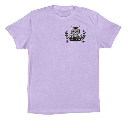 Buy A Shirt. &nbsp;Send a QT Kitten to College!, a Dark Lavender Premium Cotton Tee