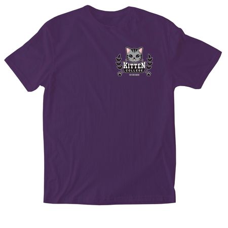 Buy A Shirt. &nbsp;Send a QT Kitten to College!, a Purple Softstyle Cotton Tee