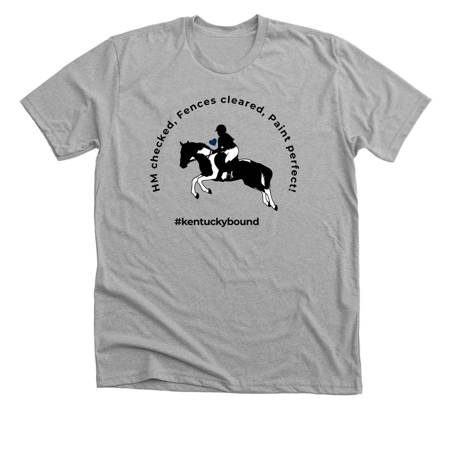 Send Zoe and Lucy to Champs!, a Athletic Heather Premium Unisex Tee