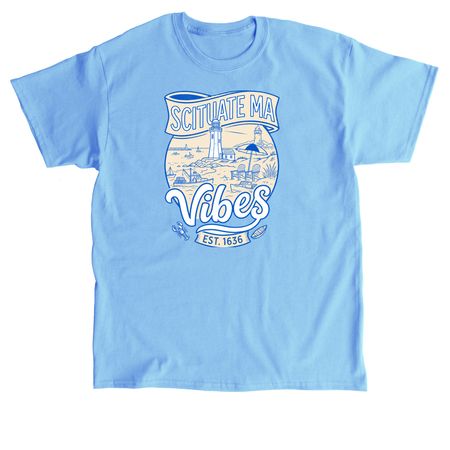 Scituate Vibes!, a Carolina Blue Classic Unisex Tee