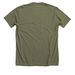 Pearl Sound Studios Apparel w/White Logo, a Heather Olive Premium Unisex Tee (back-view)
