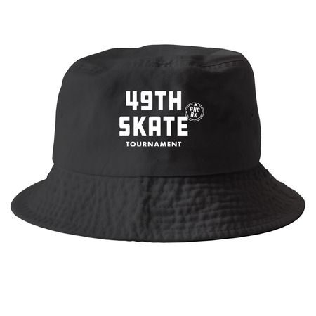 49th State Tournament Merch, a Black Printed Bucket Hat
