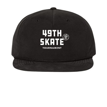 49th State Tournament Merch, a Black Printed Umpqua Snapback Cap