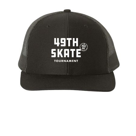 49th State Tournament Merch, a Black Printed Snapback Trucker Cap