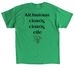 Allyshians, a Irish Green Classic Unisex Tee (back-view)