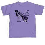 Sky Society Epilepsy Awareness Shirts, a Violet Comfort Colors Unisex Tee (back-view)