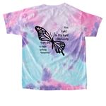 Sky Society Epilepsy Awareness Shirts, a Cotton Candy Youth Tie Dye Tee (back-view)