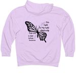 Sky Society Epilepsy Awareness Shirts, a Lavender Midweight Pullover Hoodie (back-view)