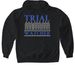 Trial Tee, a Black Gildan Softstyle Pullover Hoodie