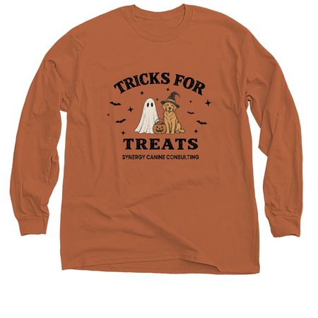 Tricks for Treats, a Texas Orange Classic Long Sleeve Tee