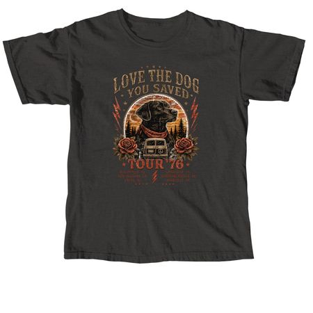 Love the Dog You Saved Tour, a Pepper Comfort Colors Unisex Tee