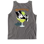 Disc O'Clock Somewhere 2026, a Grey Comfort Colors Tank Top (back-view)