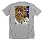 Fatty merch, a Athletic Heather Premium Unisex Tee (back-view)
