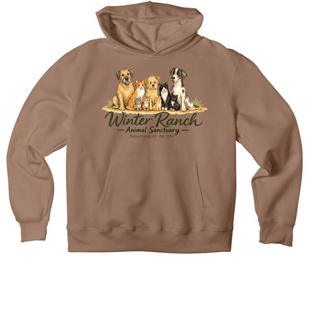 A Fresh Start For Winter Ranch, a Vintage Brown Premium Heavyweight Pullover Hoodie