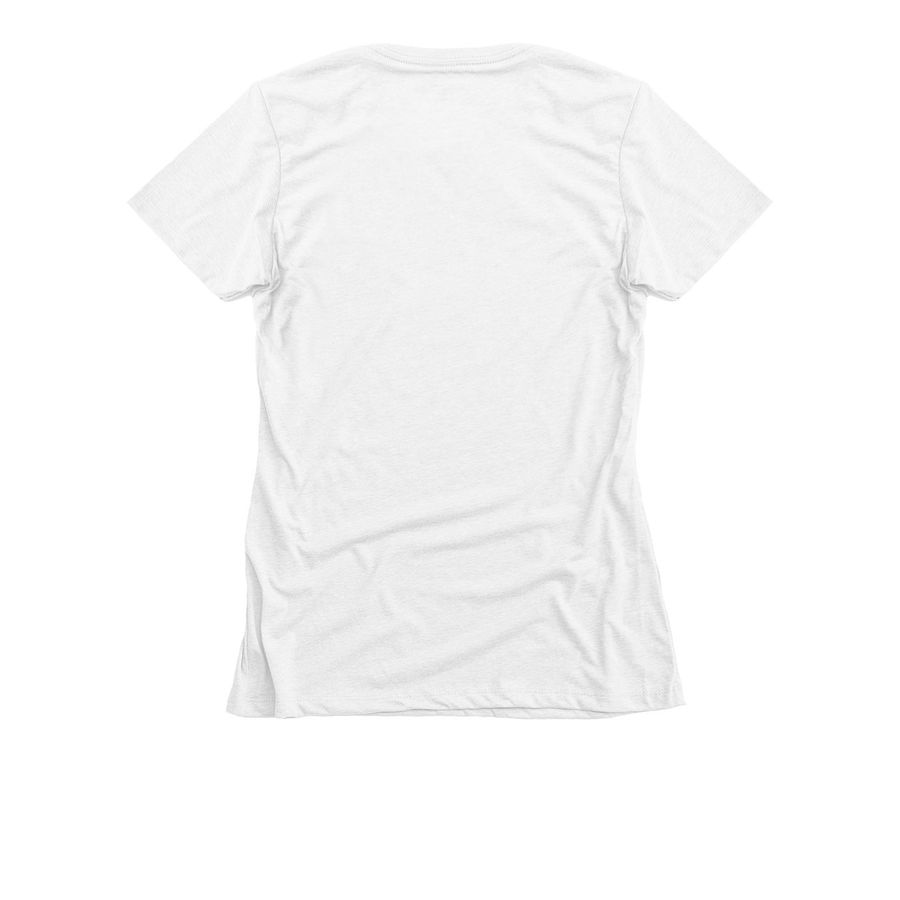 Kids Deserve Dads - Plain, a White Women's Slim Fit Tee (back-view)