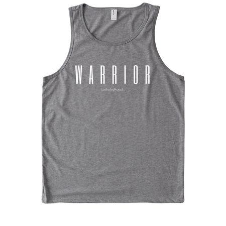 WARRIOR, a Aluminum Grey Allmade Eco Triblend Tank