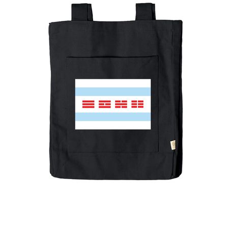 Chi-Trigram Tote, a Black Reclaimist Everywhere Tote Bag