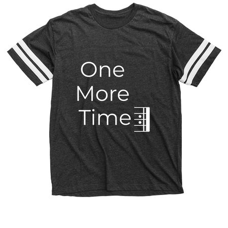 One More Time (Shirts), a Vintage Smoke / White Football Jersey Tee