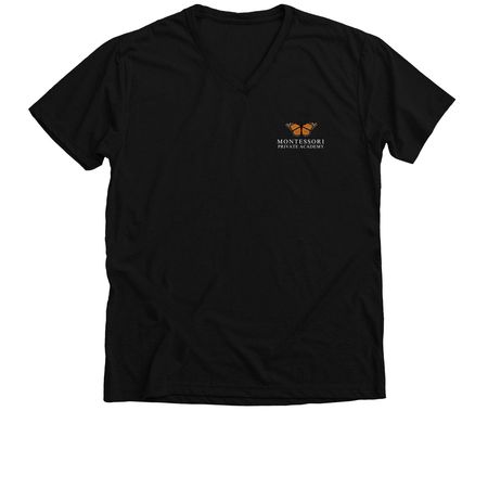 Support MPA with Spirit Wear (Dark), a Solid Black Blend Premium V-Neck Tee