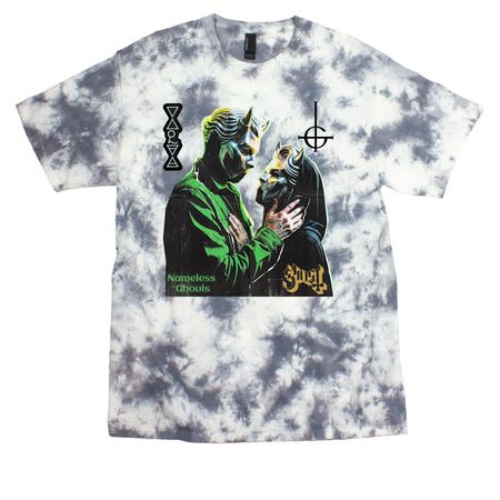 Nameless Ghouls Tee, a Grey Crystal Tie Dye Tee