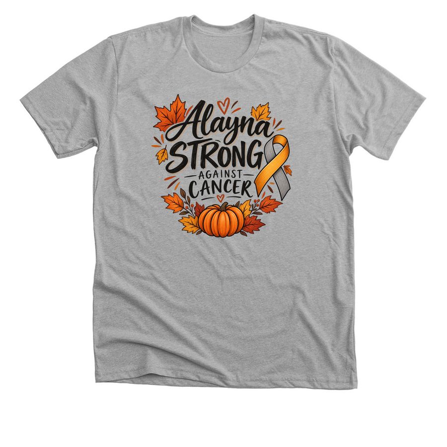 Fallin for a Cure&nbsp;, a Athletic Heather Premium Unisex Tee