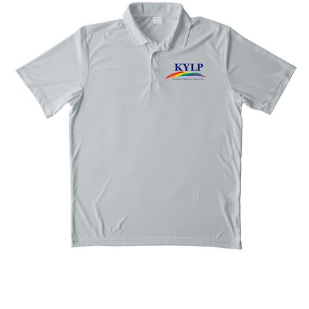 KYLP Polo, a Silver Unisex Performance Polo