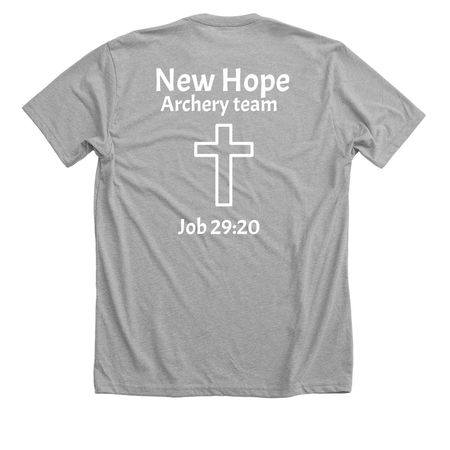 New Hope Archery Tees, Hoodie, Sweatshirt, a Athletic Heather Premium Unisex Tee (back-view)