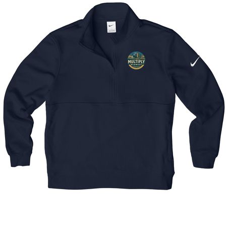 Multiply Midwest 2.0, a Midnight Navy Nike Club Fleece Half Zip Pullover
