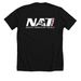 North American Trials Shirts, a Solid Black Blend Premium Unisex Tee (back-view)