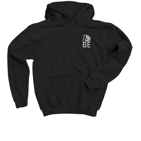 Be With: Socks, a Black Youth Pullover Hoodie
