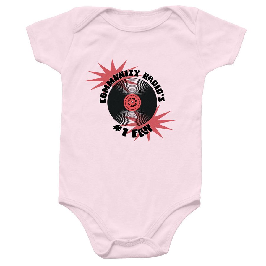 #1 Community Radio Fan Onesie, a Ballerina Infant Onesie