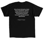 Basic Goodness Shirt, a Black Classic Unisex Tee (back-view)