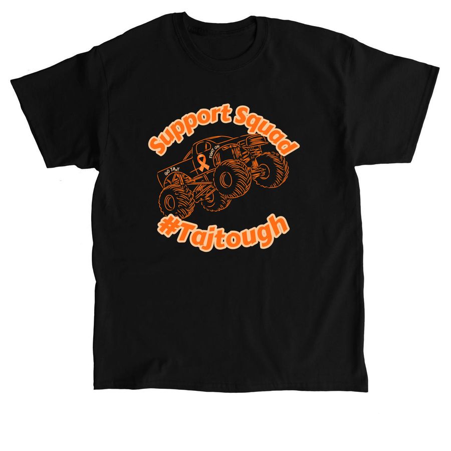 Taj Tough: Let's Crush Cancer!, a Black Classic Unisex Tee