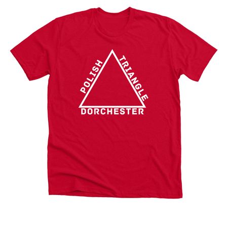 Polish Triangle - Red, a Solid Red Blend Premium Unisex Tee