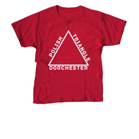 Polish Triangle - Red, a Red Youth Unisex Tee