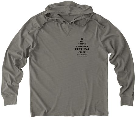 Mary Bridge Children's Festival of Trees, a Driftwood Grey Allmade Organic Cotton Mineral Dye Hoodie Tee