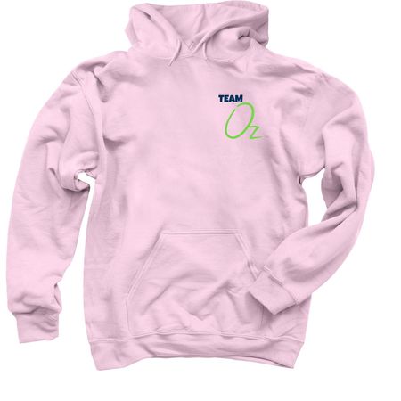 Team Oz 2026, a Light Pink Pullover Hoodie