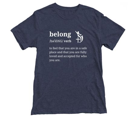 Belong, a Vintage Navy Triblend Unisex Tee