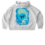 Ask for Help, a Cool Heather Grey Stanley/Stella Women?s Stella Ida Zip Up Pullover Hoodie (back-view)