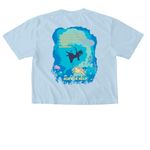 Ask for Help, a Chambray Comfort Colors Boxy Tee (back-view)